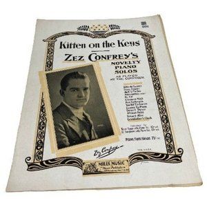 SHEET MUSIC 1921 Kitten on the Keys Zez Confrey Novelty Piano